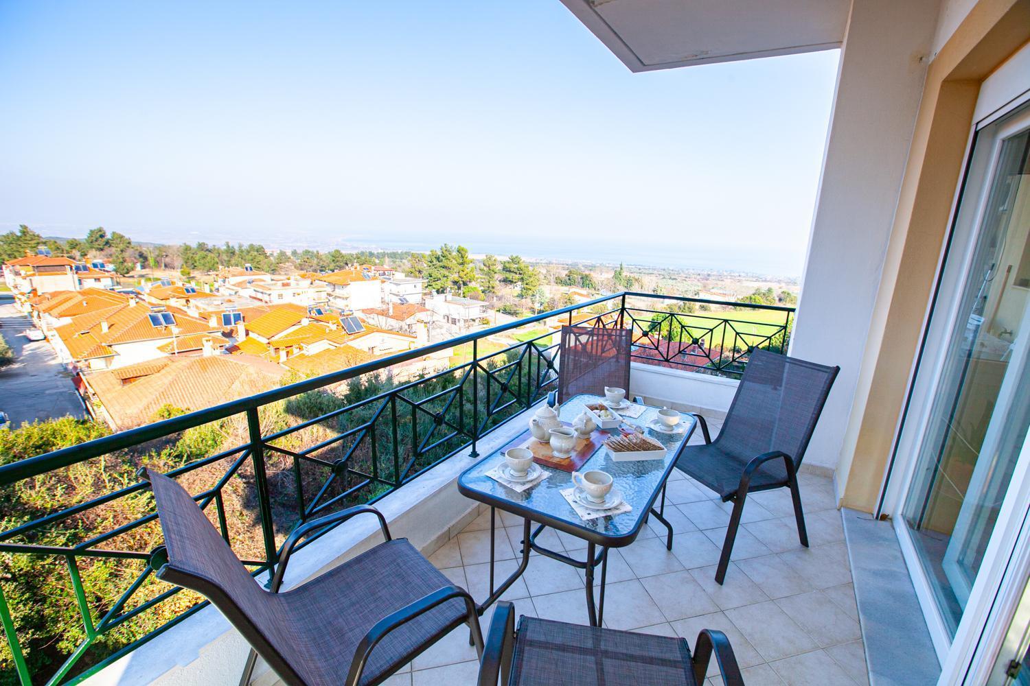 Rodon Apartment With Great View, Sauna And Jacuzzi Litóchoron Ngoại thất bức ảnh